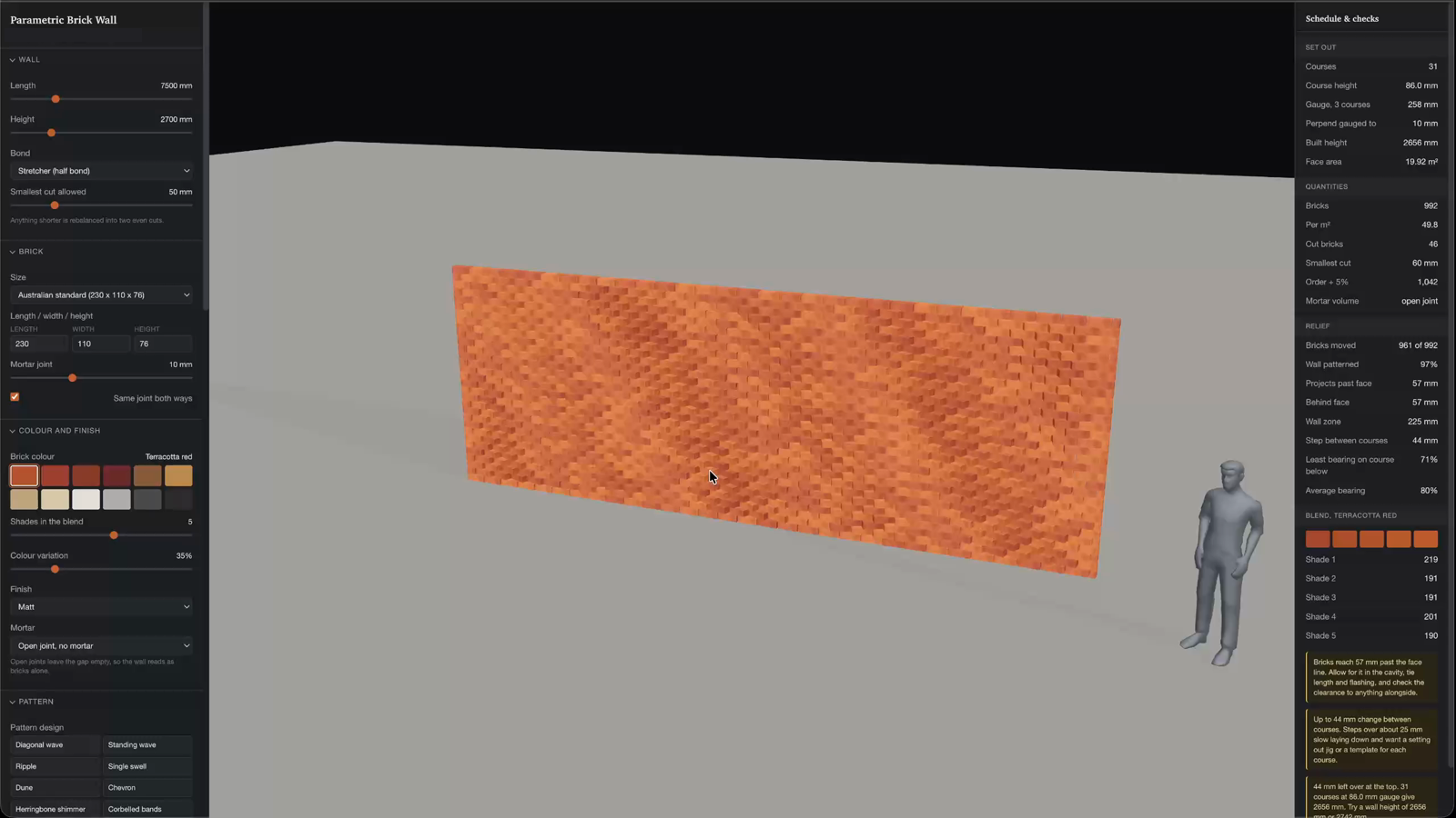 Parametric Brick Wall